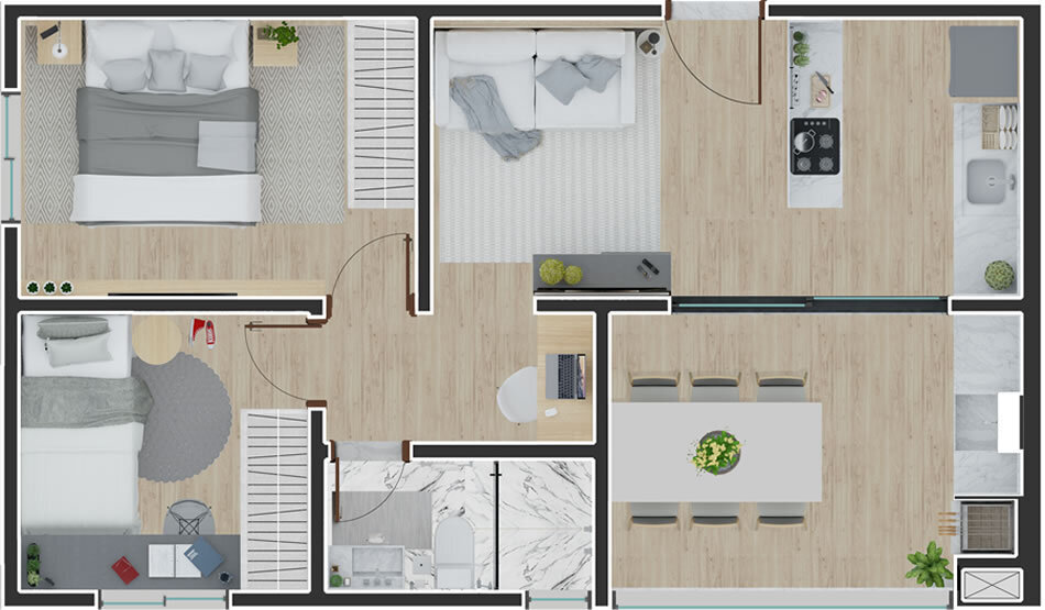 Apartamento, 3 quartos, 63 m² - Foto 36