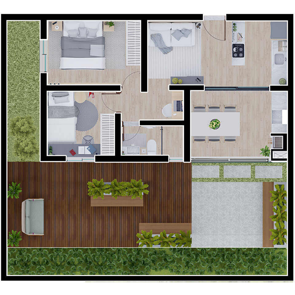 Apartamento, 3 quartos, 63 m² - Foto 44