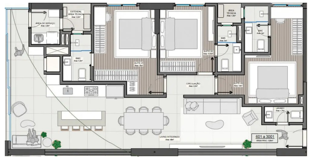 Apartamento, 3 quartos, 105 m² - Foto 11