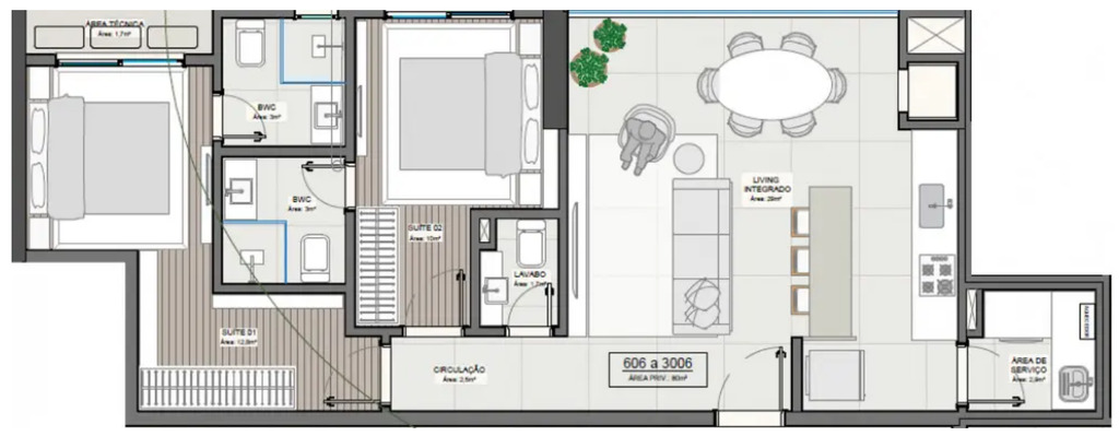 Apartamento, 3 quartos, 105 m² - Foto 8