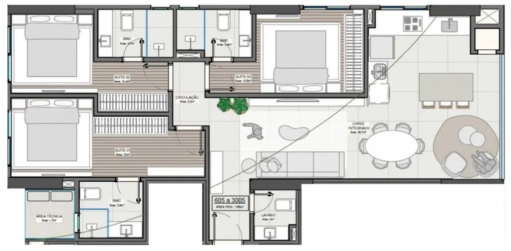 Apartamento, 3 quartos, 105 m² - Foto 10
