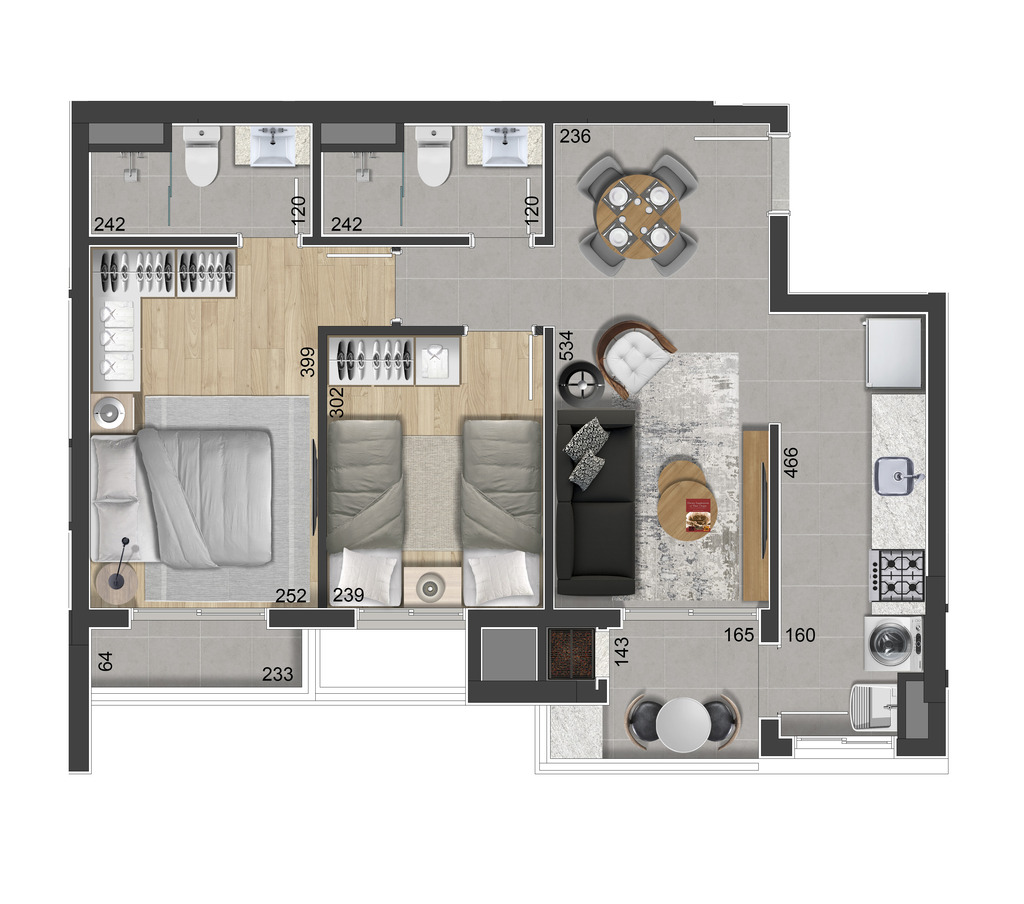 Apartamento, 2 quartos, 61 m² - Foto 30