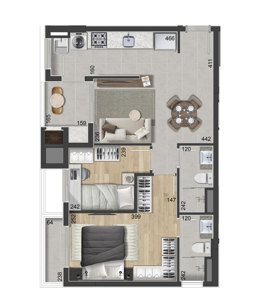 Apartamento, 2 quartos, 61 m² - Foto 25