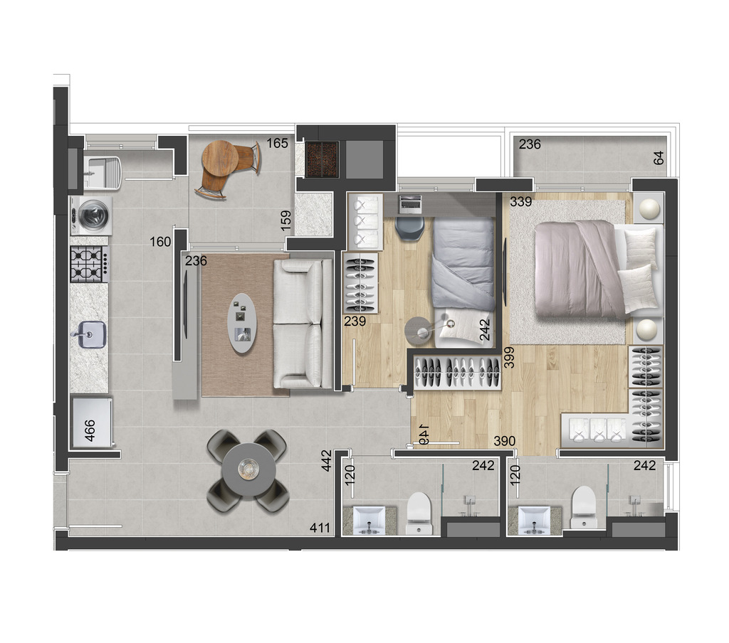Apartamento, 2 quartos, 61 m² - Foto 28