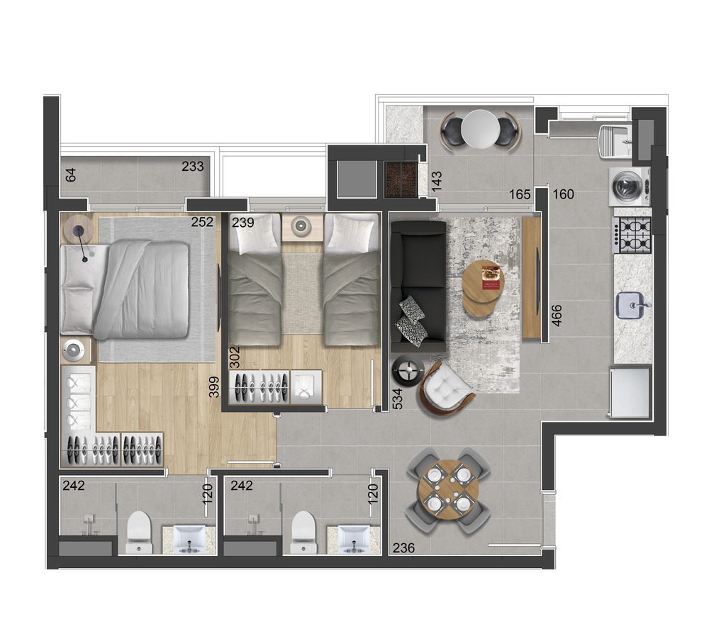 Apartamento, 2 quartos, 61 m² - Foto 27