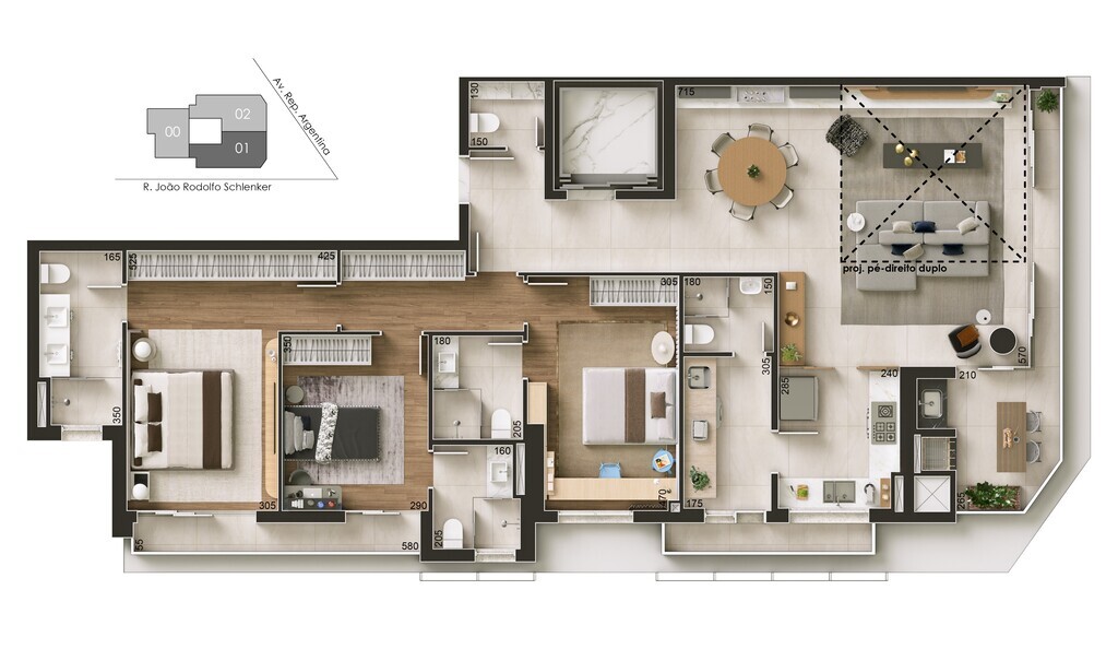 Apartamento, 2 quartos, 146 m² - Foto 61