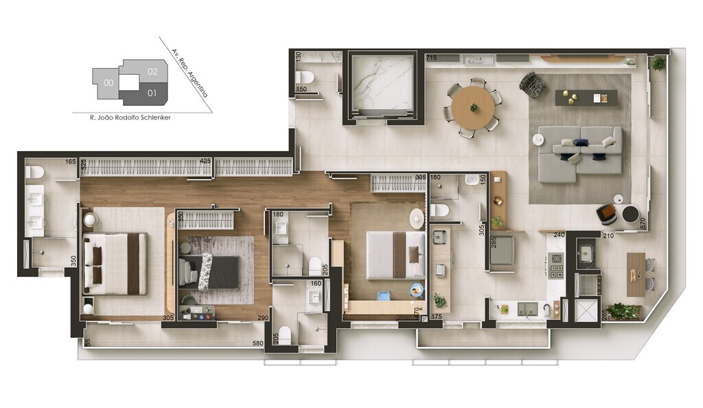 Apartamento, 2 quartos, 146 m² - Foto 60