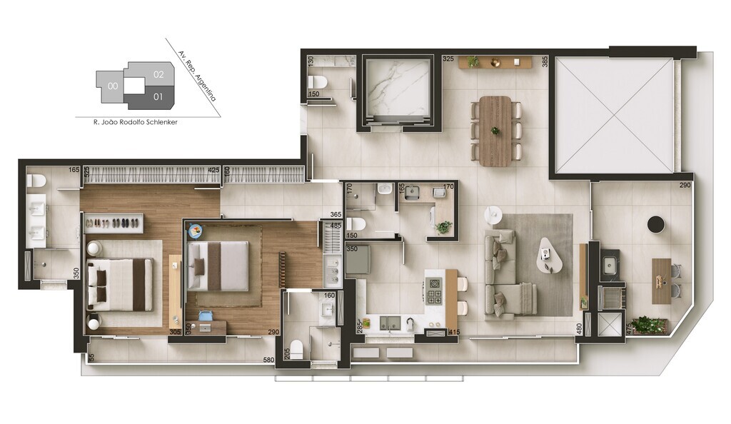 Apartamento, 2 quartos, 146 m² - Foto 55