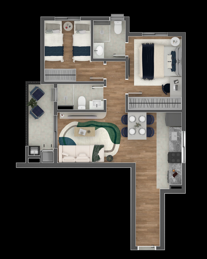Apartamento, 2 quartos, 57 m² - Foto 22