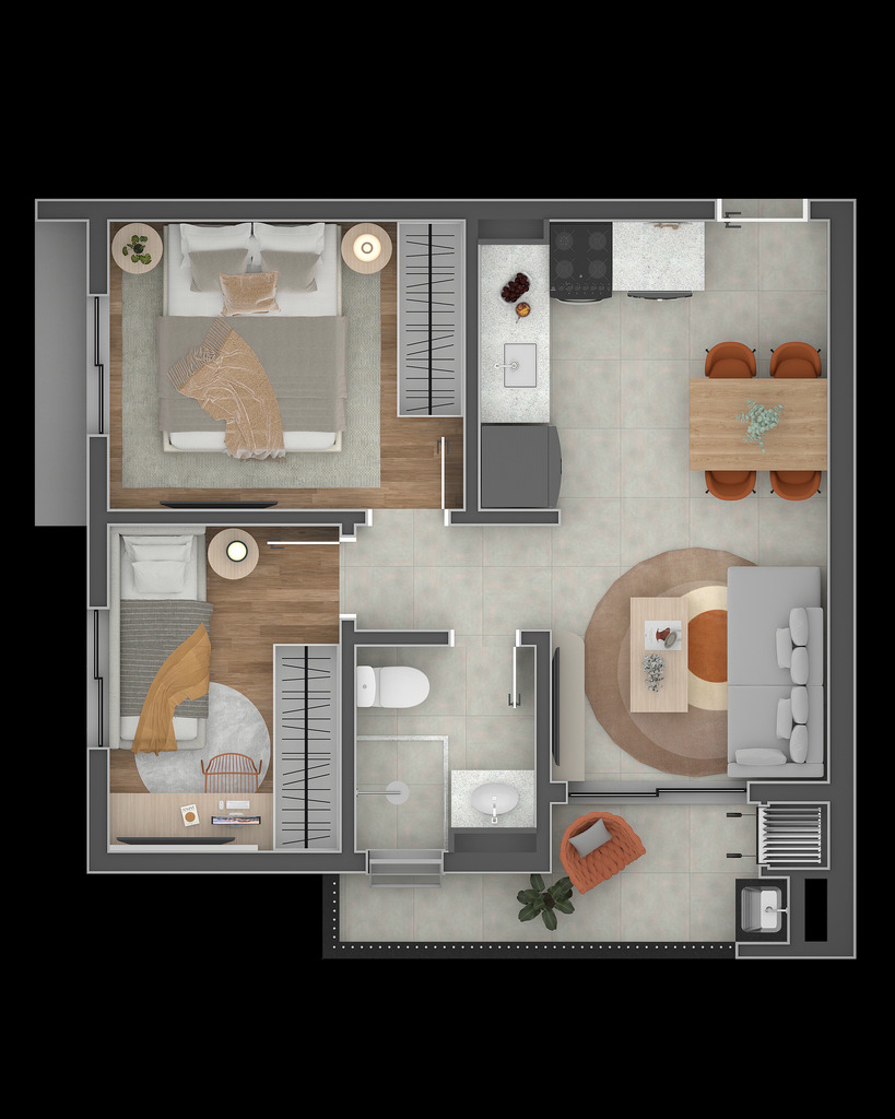 Apartamento, 2 quartos, 57 m² - Foto 21