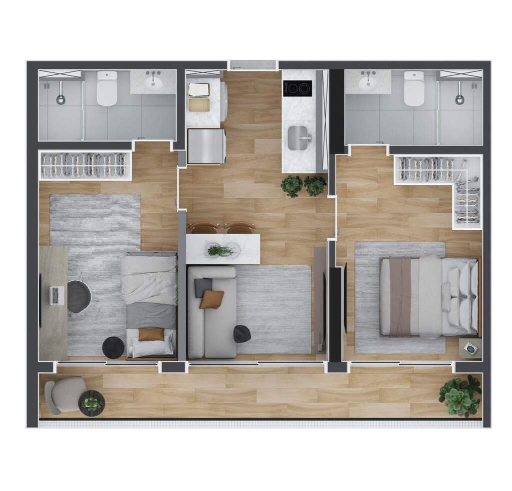 Apartamento, 2 quartos, 46 m² - Foto 39