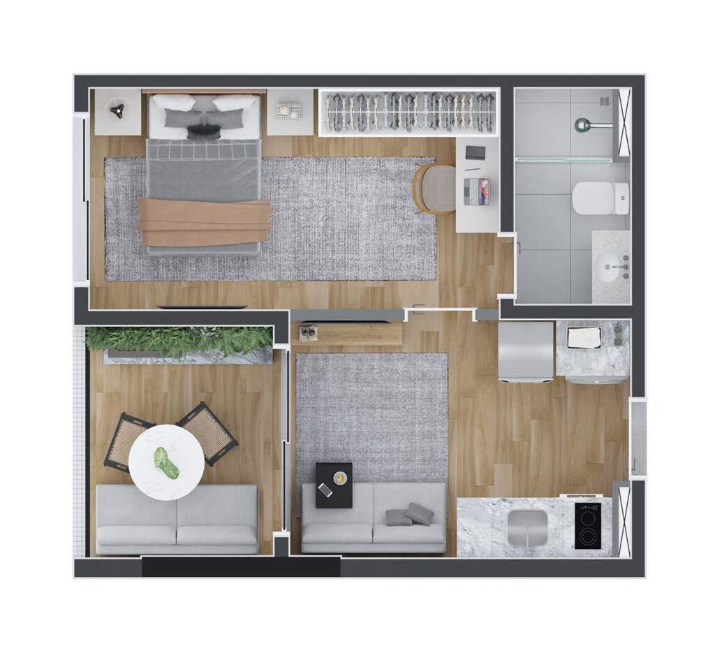Apartamento, 2 quartos, 46 m² - Foto 33