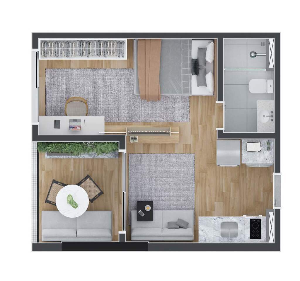 Apartamento, 2 quartos, 46 m² - Foto 34
