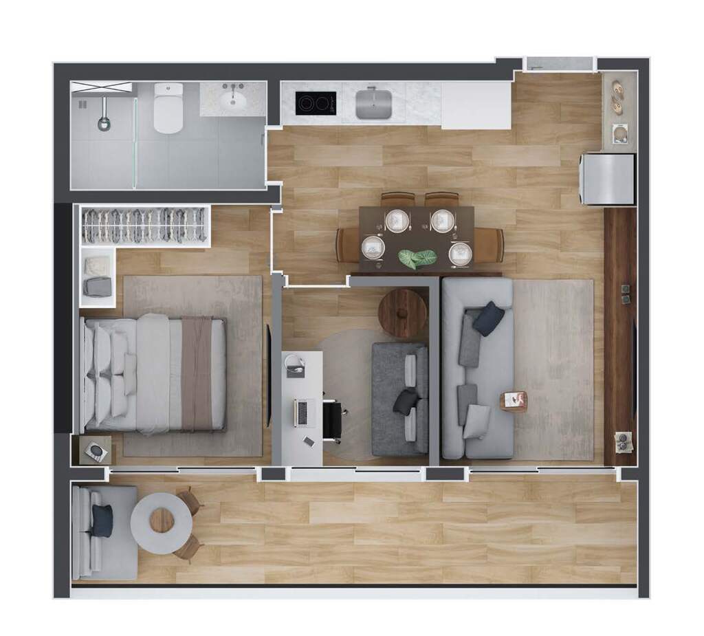 Apartamento, 2 quartos, 46 m² - Foto 37