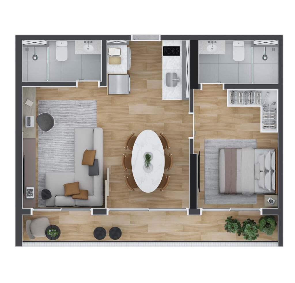 Apartamento, 2 quartos, 46 m² - Foto 40