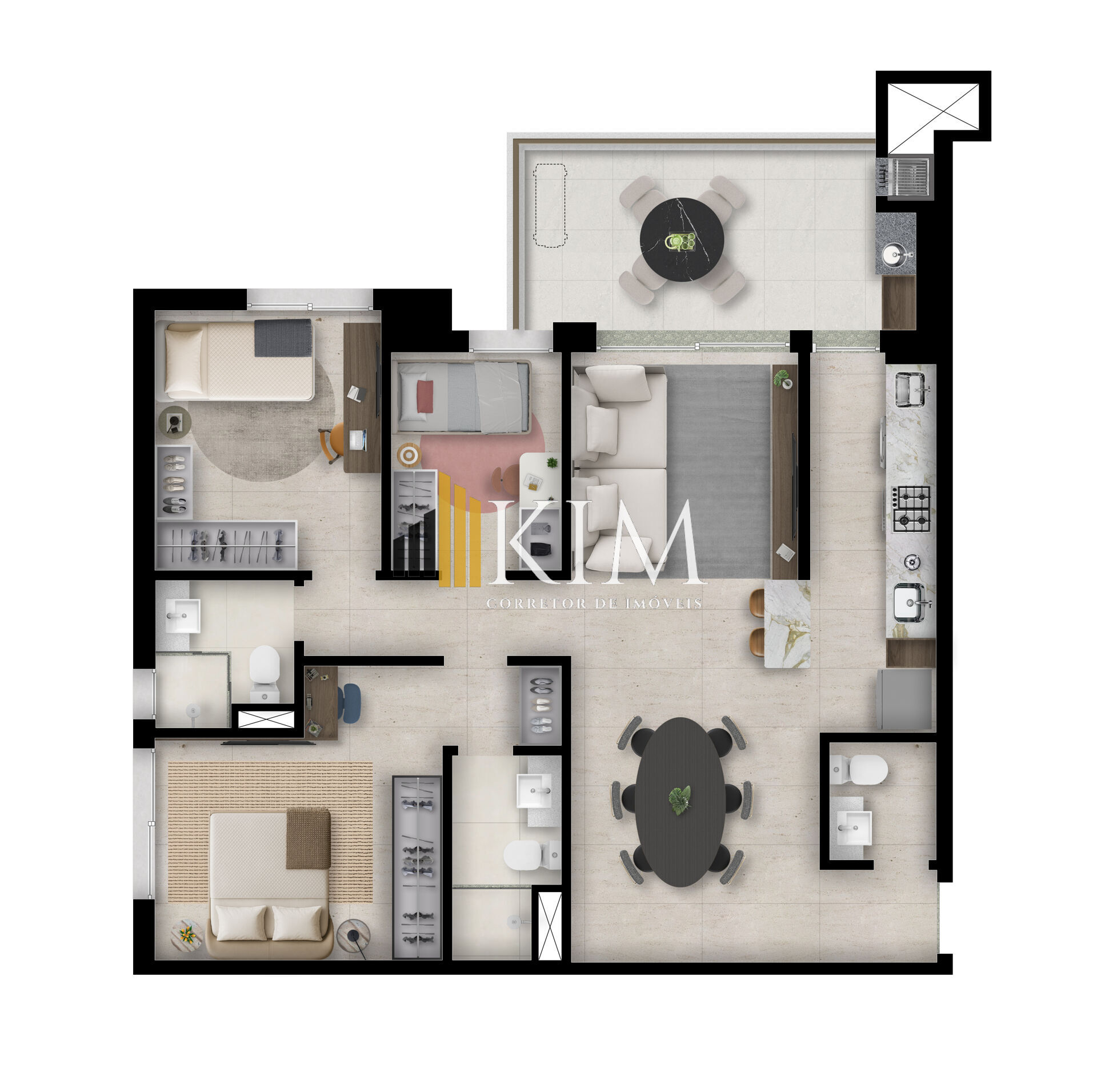 Apartamento, 3 quartos, 89 m² - Foto 12