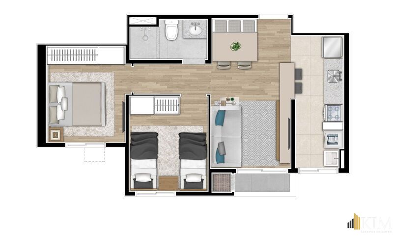 Apartamento, 2 quartos, 44 m² - Foto 16