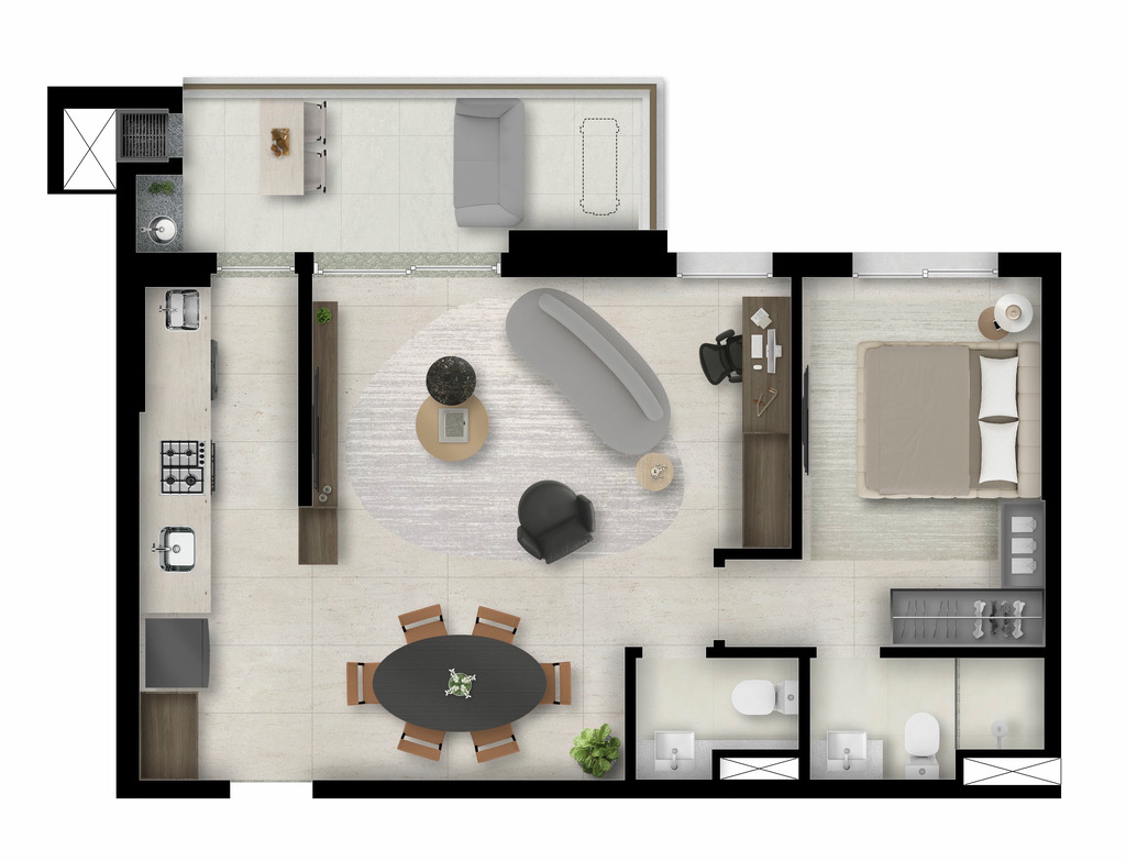Apartamento, 2 quartos, 65 m² - Foto 74