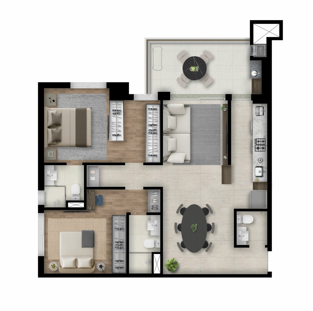 Apartamento, 2 quartos, 65 m² - Foto 71