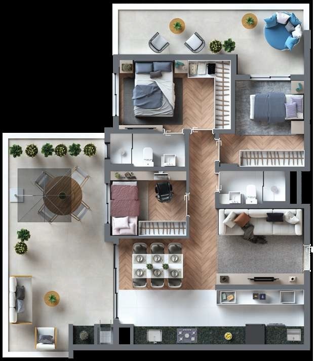 Apartamento, 3 quartos, 109 m² - Foto 46