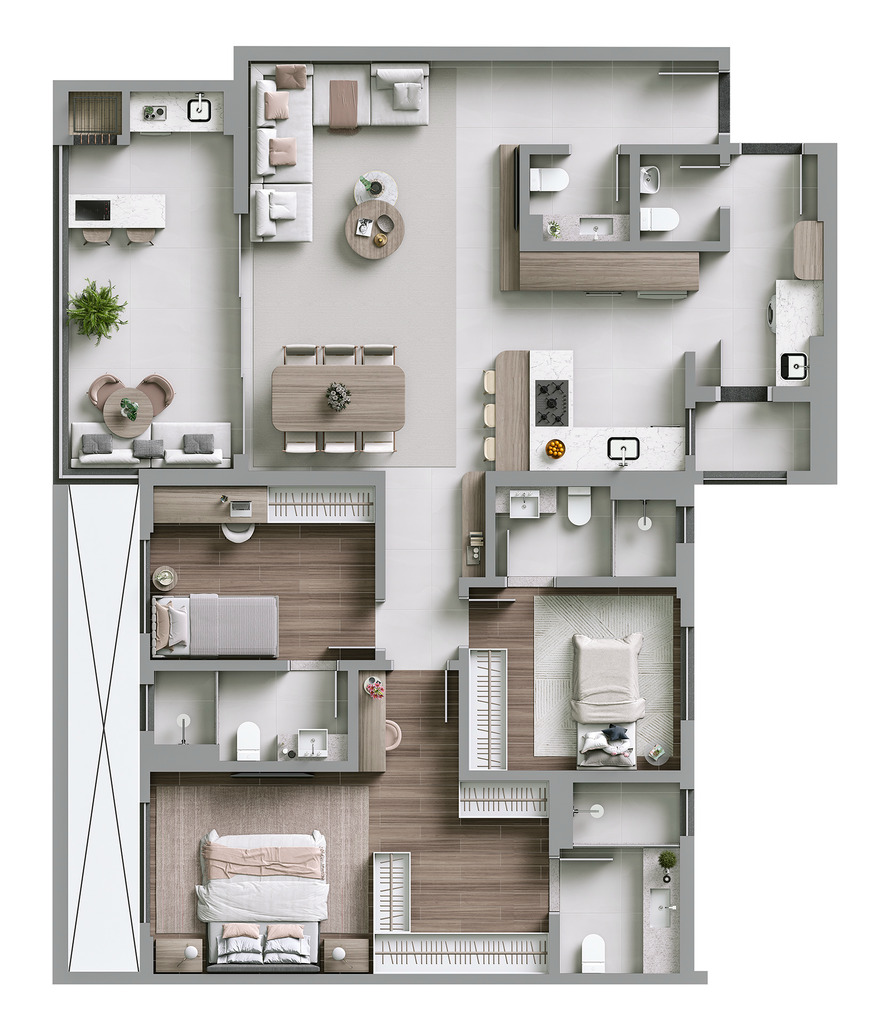 Apartamento, 3 quartos, 107 m² - Foto 11