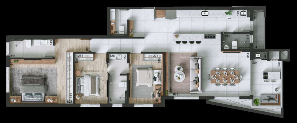 Apartamento, 3 quartos, 207 m² - Foto 21