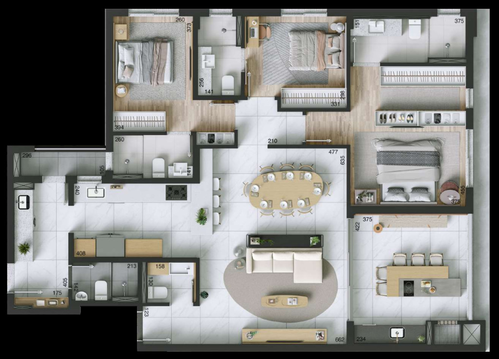 Apartamento, 3 quartos, 207 m² - Foto 22