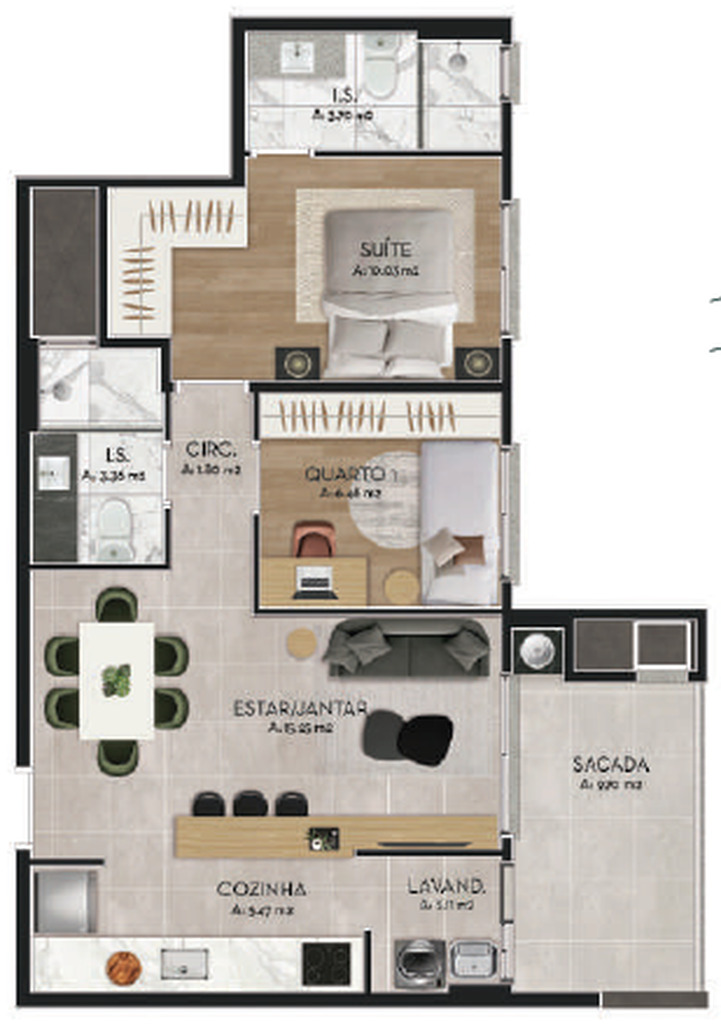 Apartamento, 3 quartos, 94 m² - Foto 44