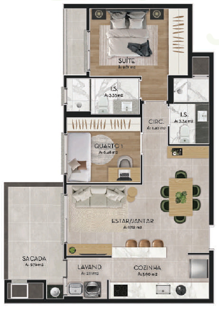 Apartamento, 3 quartos, 94 m² - Foto 45