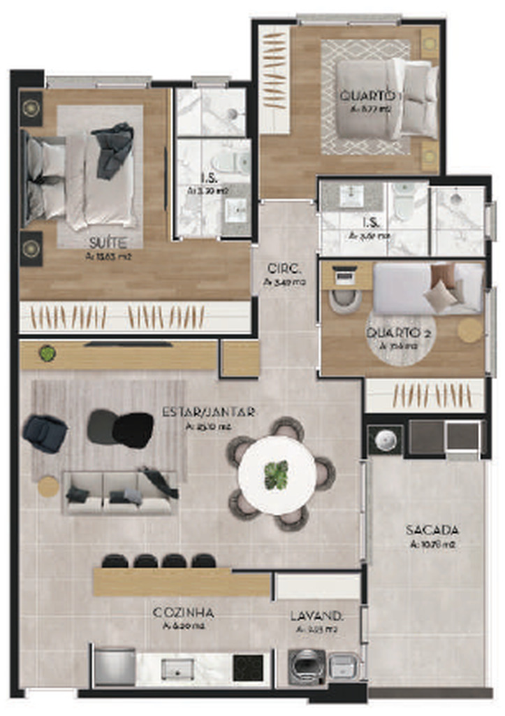 Apartamento, 3 quartos, 94 m² - Foto 47