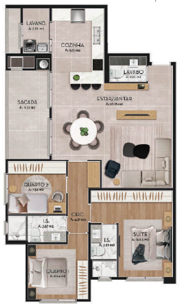 Apartamento, 3 quartos, 94 m² - Foto 49
