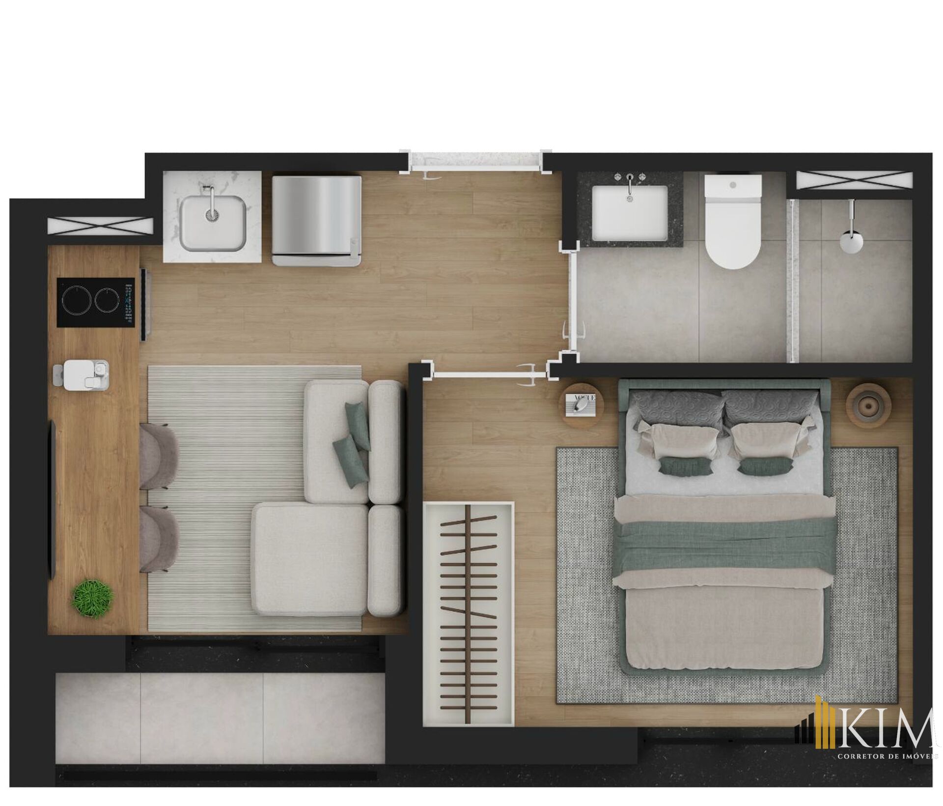 Apartamento, 1 quarto, 22 m² - Foto 20