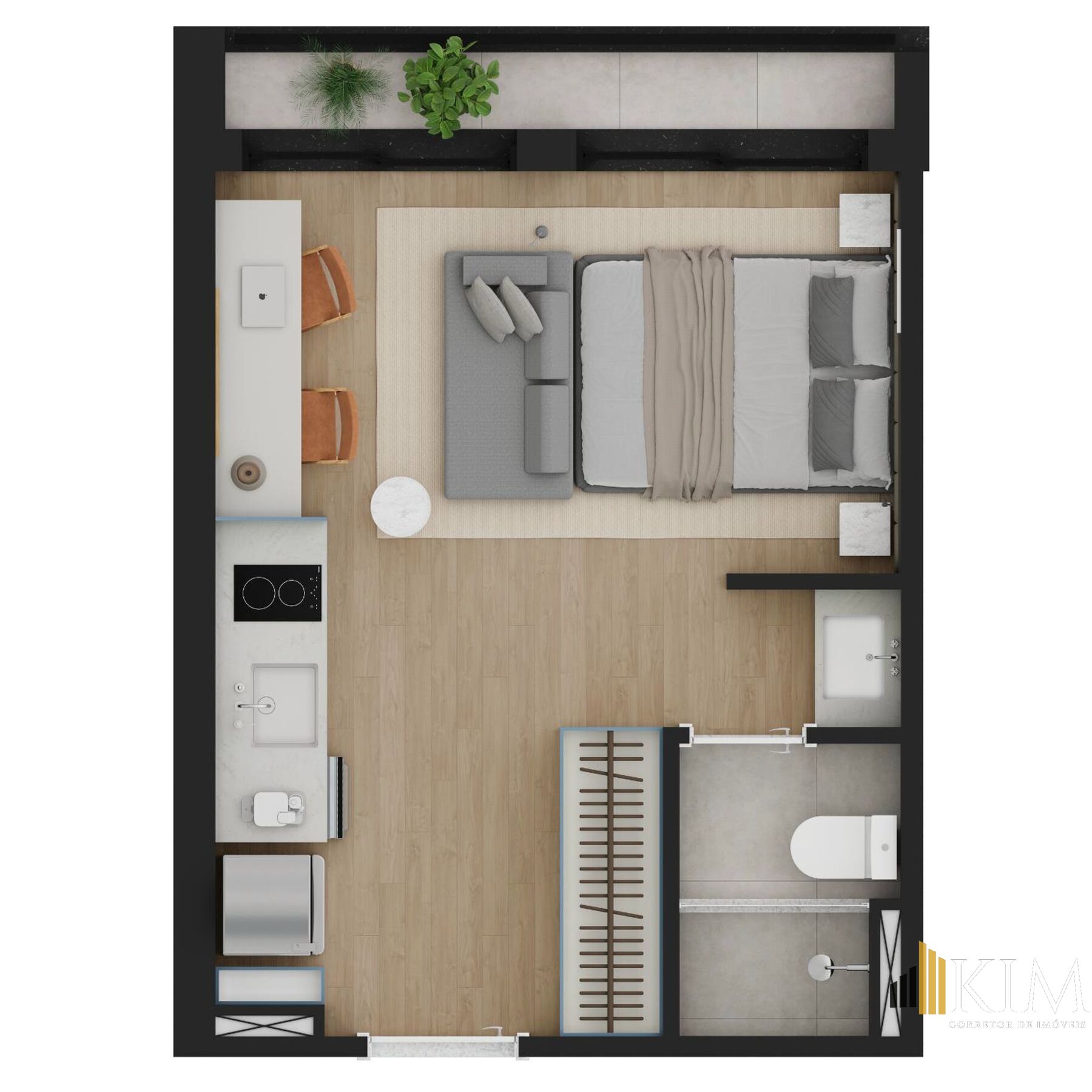 Apartamento, 1 quarto, 22 m² - Foto 22