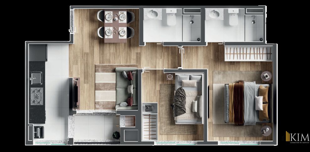 Apartamento, 2 quartos, 46 m² - Foto 23