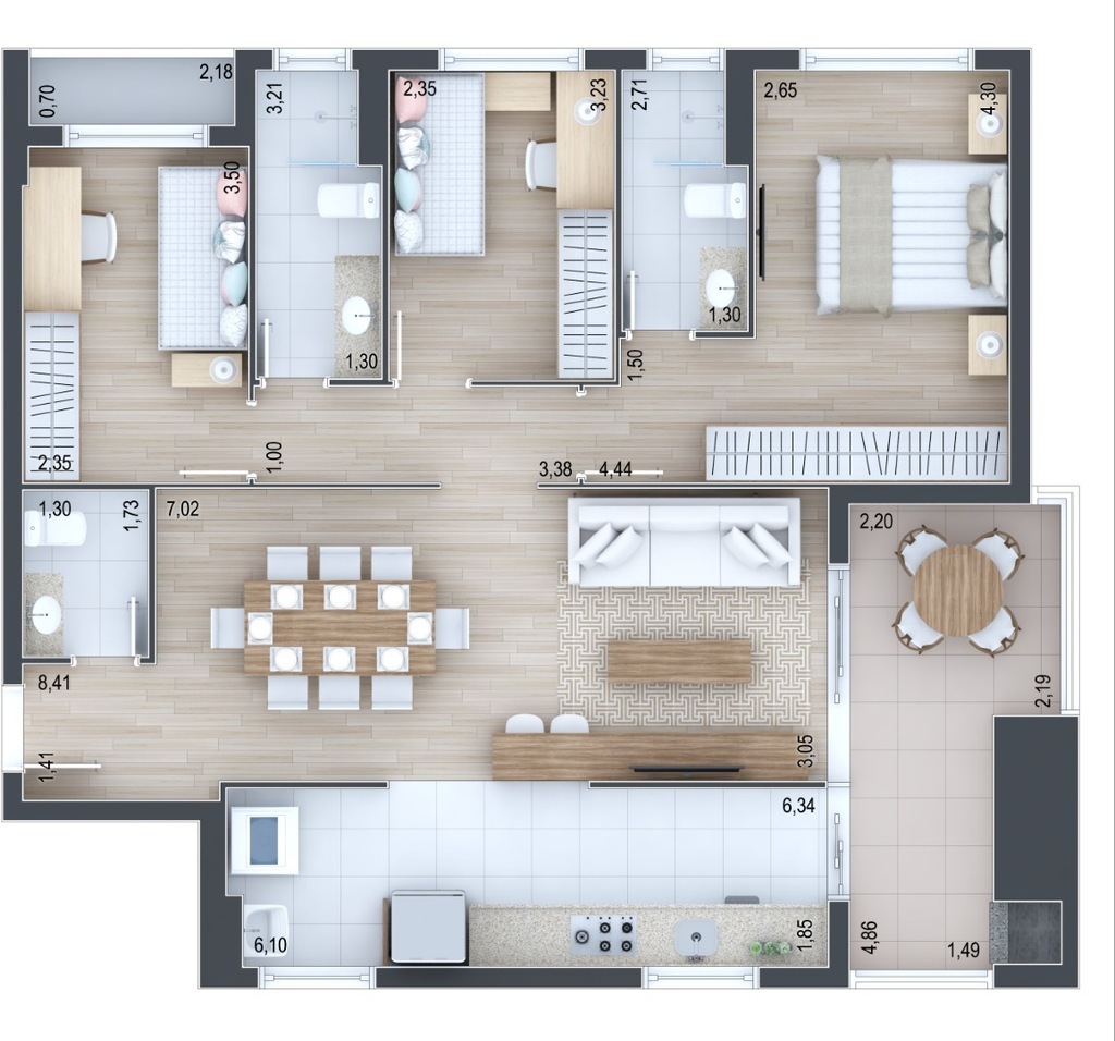 Apartamento, 3 quartos, 100 m² - Foto 33