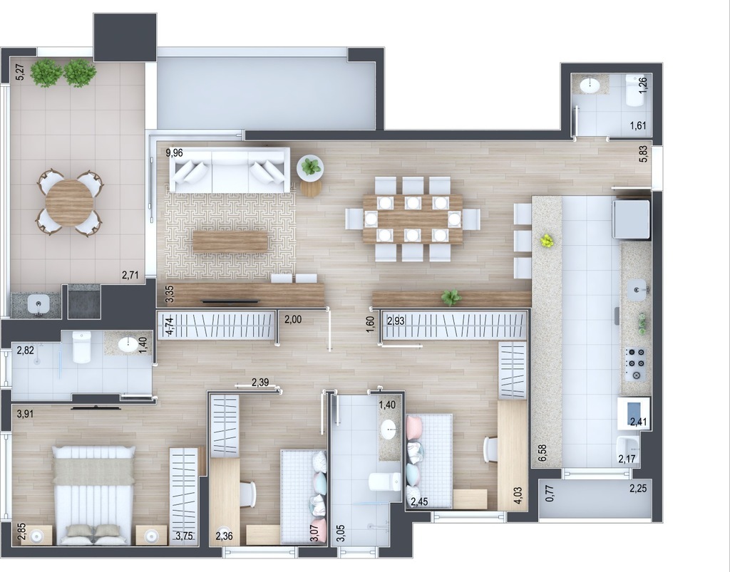 Apartamento, 3 quartos, 100 m² - Foto 40