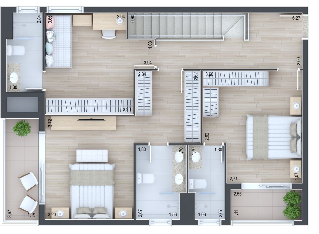 Apartamento, 3 quartos, 100 m² - Foto 49