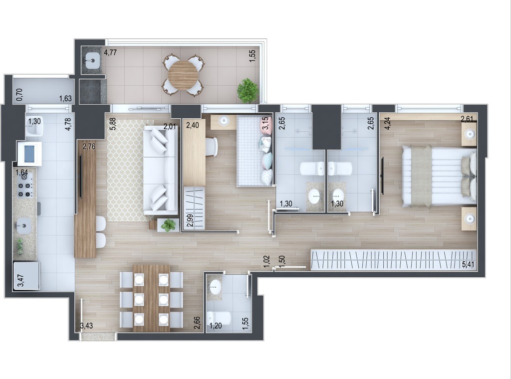 Apartamento, 3 quartos, 100 m² - Foto 30