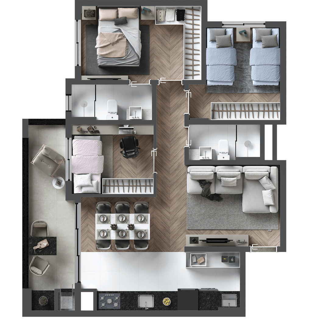 Cobertura, 3 quartos, 157 m² - Foto 44