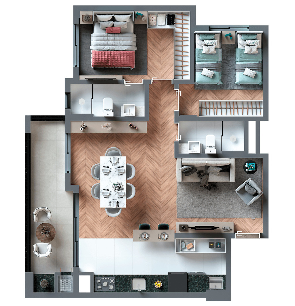 Cobertura, 3 quartos, 157 m² - Foto 45