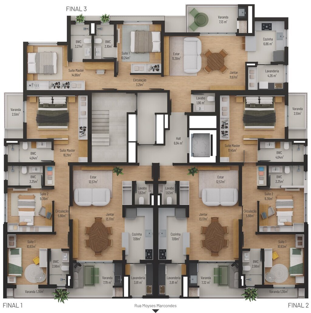 Cobertura, 3 quartos, 154 m² - Foto 27