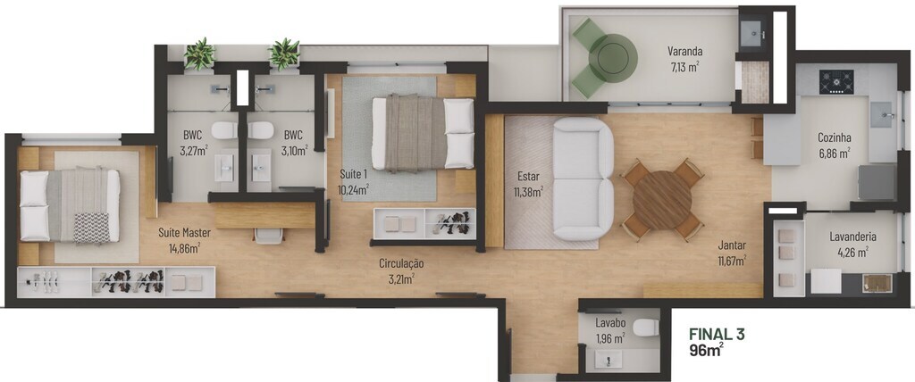 Cobertura, 3 quartos, 154 m² - Foto 30