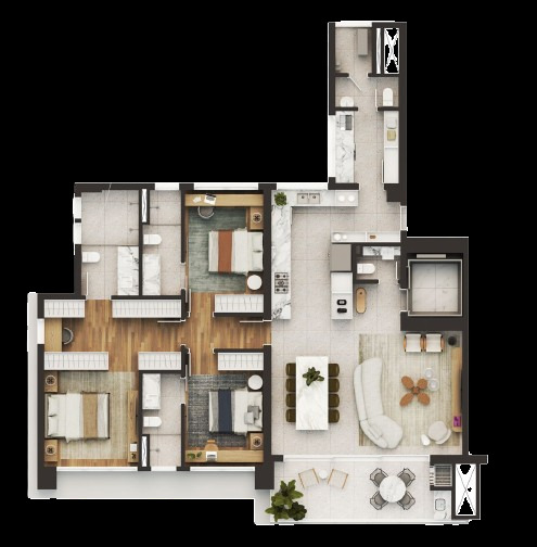 Apartamento, 3 quartos, 156 m² - Foto 16