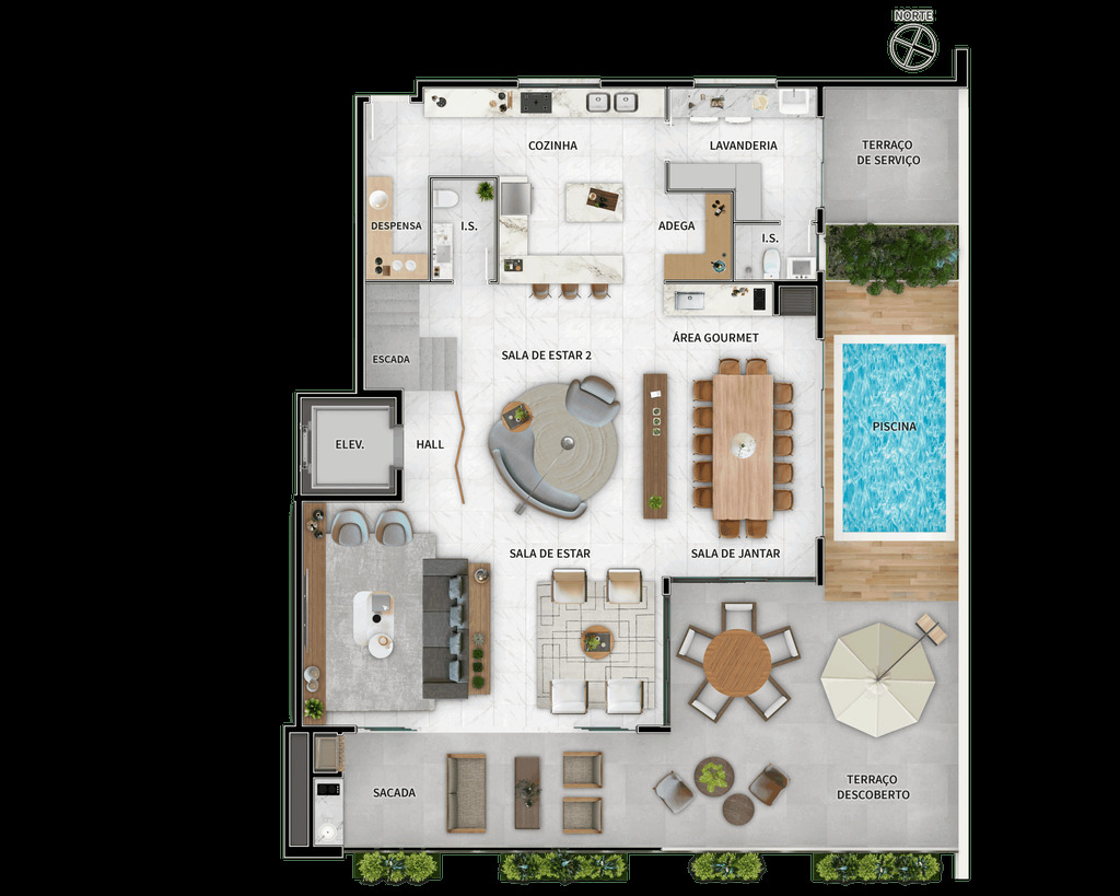 Apartamento, 3 quartos, 243 m² - Foto 17