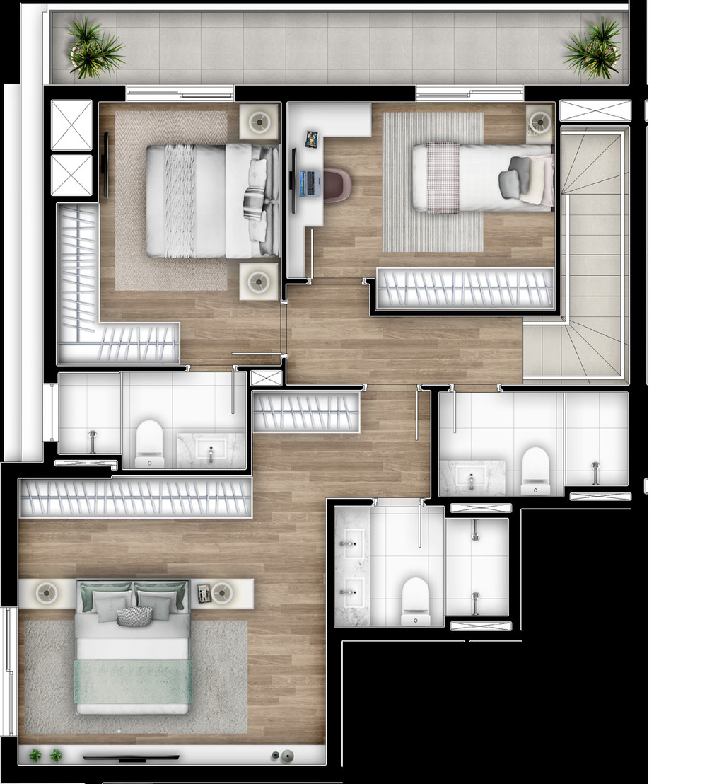 Apartamento, 2 quartos, 135 m² - Foto 33
