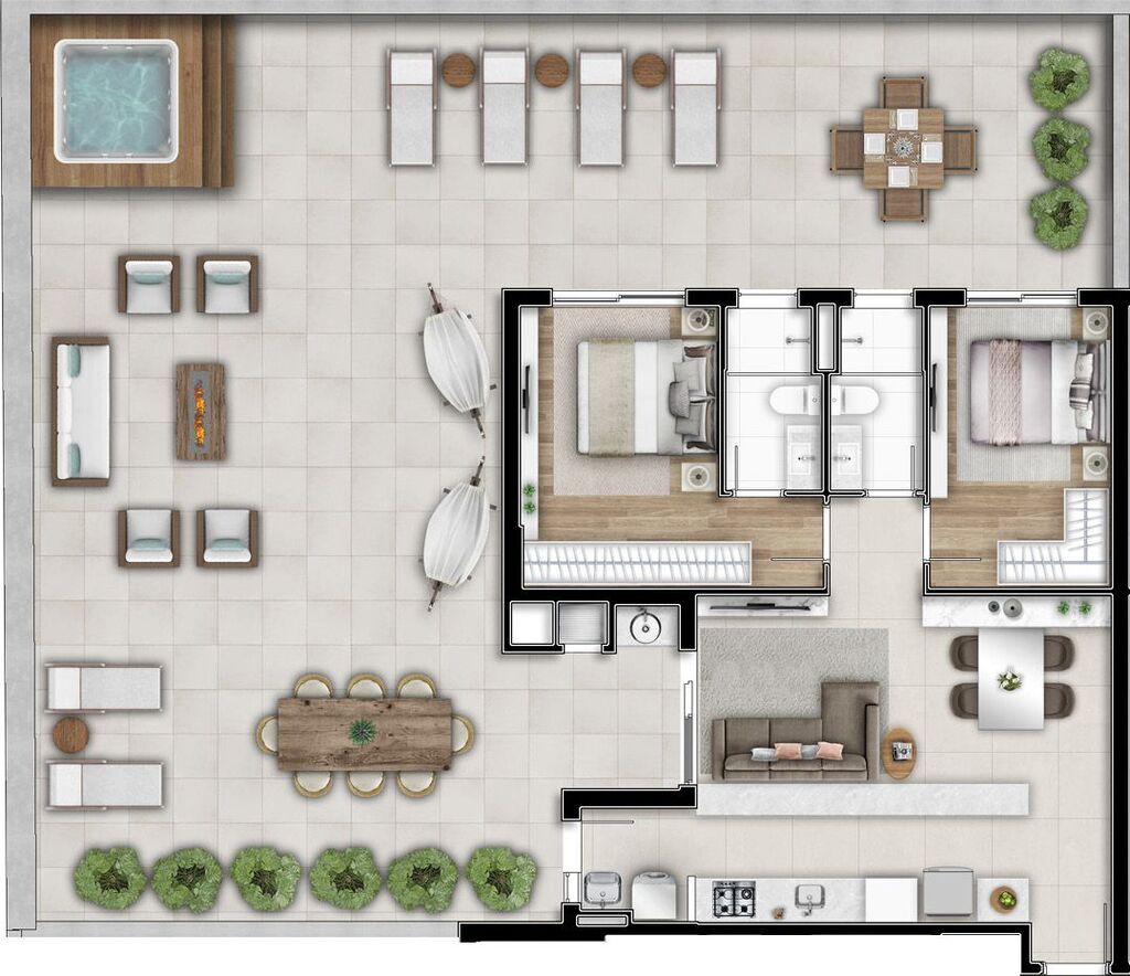 Apartamento, 2 quartos, 135 m² - Foto 37