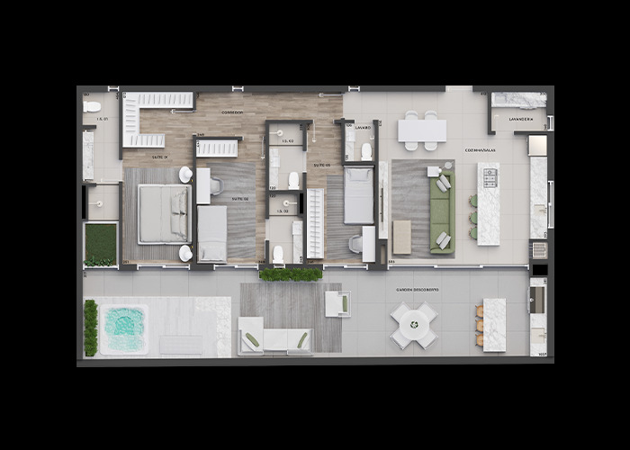 Apartamento, 3 quartos, 91 m² - Foto 34