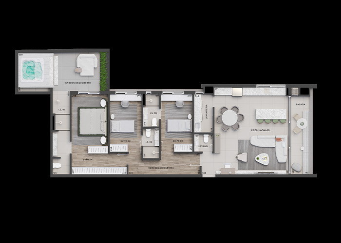 Apartamento, 3 quartos, 91 m² - Foto 33