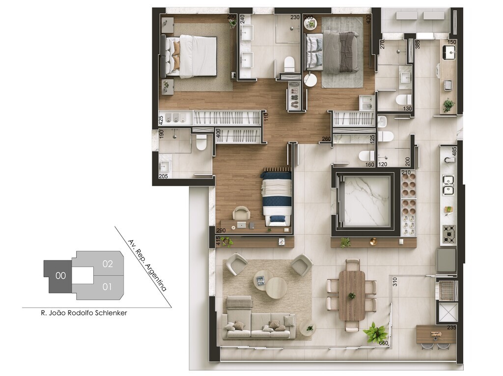 Apartamento, 3 quartos, 141 m² - Foto 54