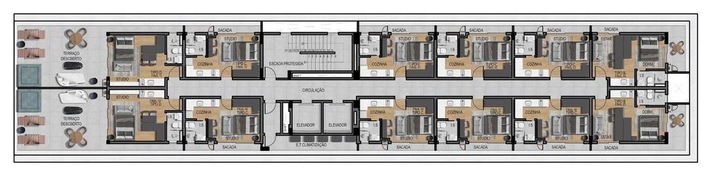 Apartamento, 1 quarto, 22 m² - Foto 37